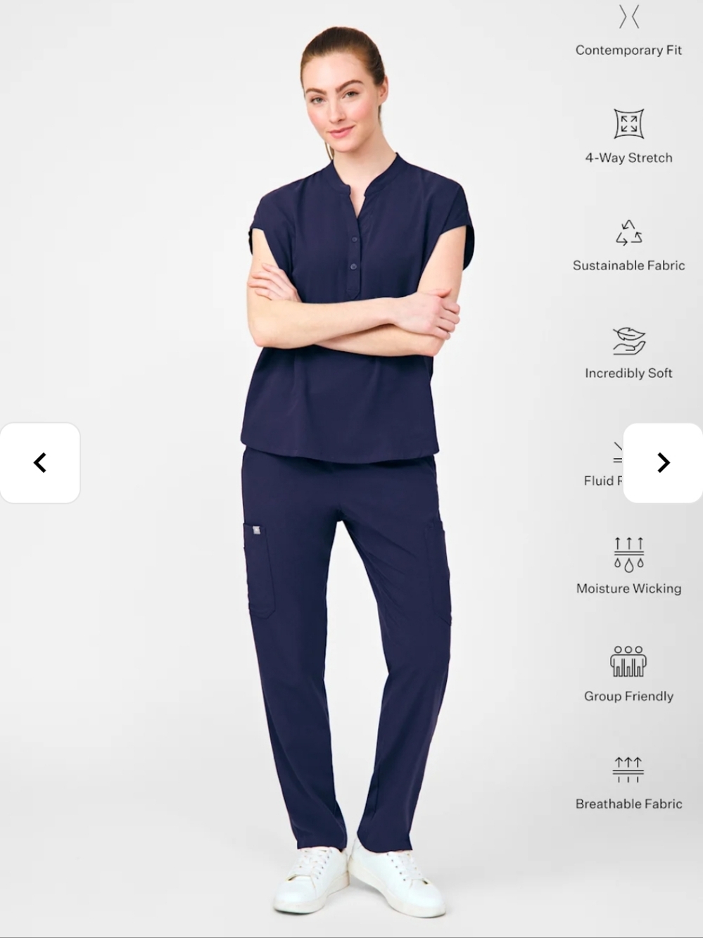 NWT Beyond Scrubs Dolman Top And Straight Taper Pants- Small